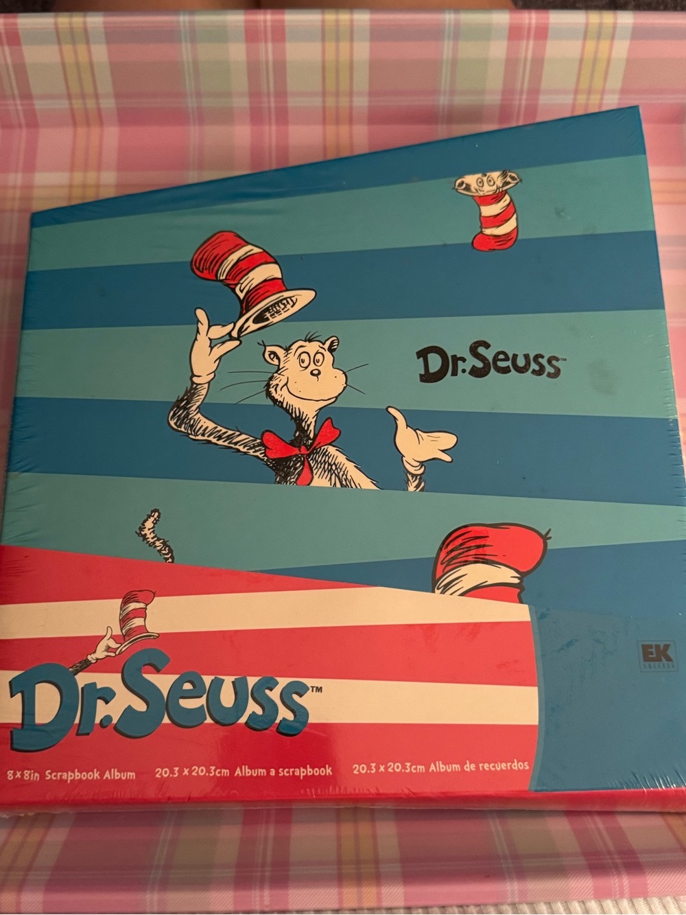 Dr. Seuss Blue & Red Cat in the Hat Scrapbook album